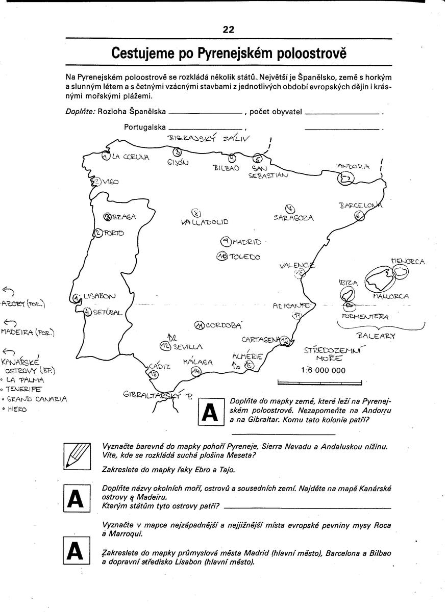 slepá mapa portugalska Zemepis   Slepa mapa Spanelska a Portugalska :)) – horalud – album  slepá mapa portugalska