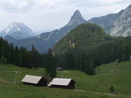 6. Komplex alpských luk Hinteregger Alm v severním Štýrsku, poblíž Liezenu, v Rakousku