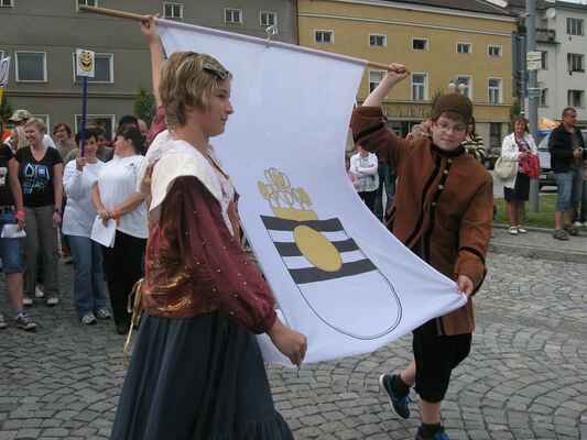 Slavnostní vyvěšení vlajky města Loštic