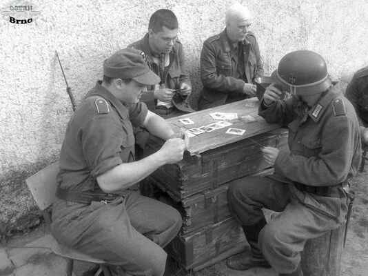 chvíle odpočinku, Ořechov, duben 1945